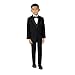 Spring Notion Boys' Classic Fit Tuxedo Set, No Tail 2T Black