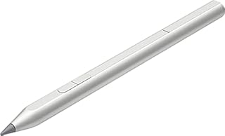 HP USB-C Rechargeable Tilt Pen stylus with MPP 2.0 technology, customizable buttons, Pen-point accuracy, for Windows Pen enabled laptops, 30 days Battery Life, Premium - Silver