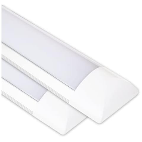 CLAR - Luminaria LED 120cm, Blanco Neutro 4000ºK (Pack 2) Cover