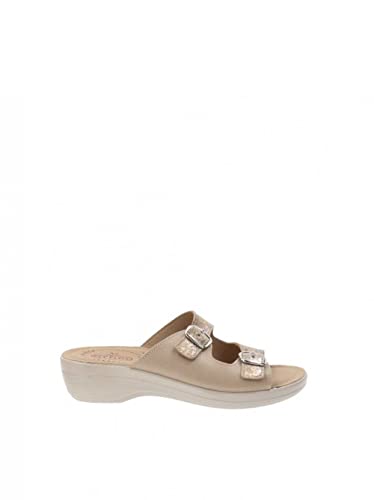 Fly Flot T5C33 VE Beige Ciabatte Pantofole Donna