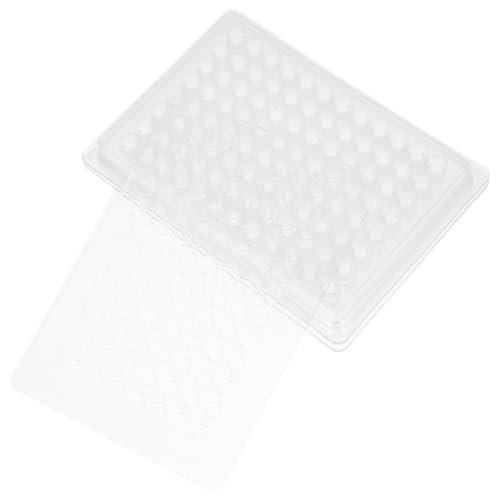 ASAKKURA 10 Placas de Cultivo Celular de 96 Pocillos U Tipo, Bandejas de Plástico para Laboratorio, Bandejas de Cultivo de Tejidos Tapa, Equipo para Experimentos Científicos