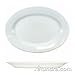 International Tableware DO-86 Dover?"? 15 1/2" x 11 1/8" Porcelain Wide Rim Platter