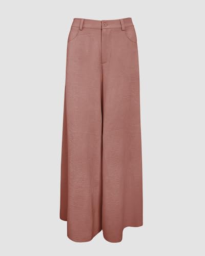 Image of CHICME Women Summer 2 Piece Outfits Off Shoulder Top Flowy Wide Leg Pants Set Vacation Travel Airport Outfits