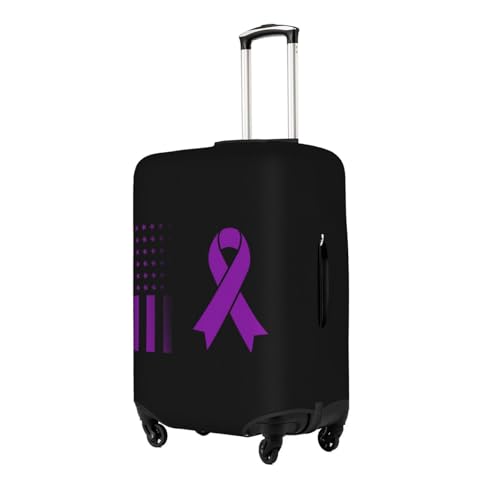 Travel Luggage Cover Vintage Pancreatic Cancer Awareness Fashion Washable Baggage Suitcase Protector Fit For Luggage Small2