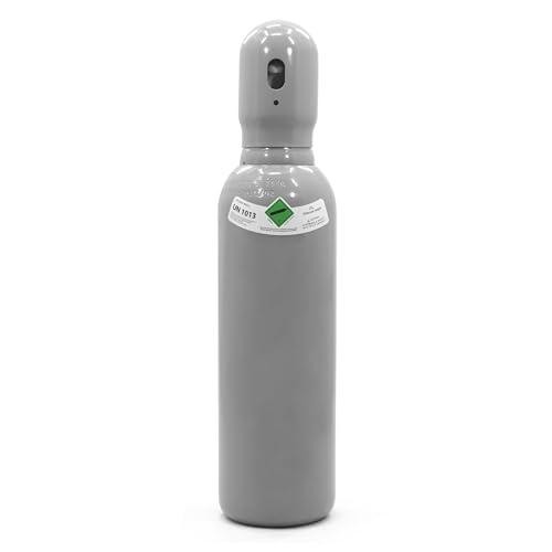 CO2 Zylinder 5L 3,7 kg – Professionelle CO2 Gasflasche für Schweißgas MIG/MAG/WIG – Schutzgas für Aquarium & Getränkesysteme – 150 Bar Betriebsdruck – Mit Schutzkappe