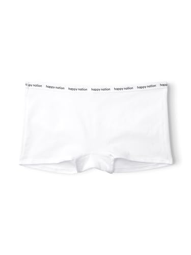 Happy Nation Girls Comfy Cotton Logo Boyshort Underwear