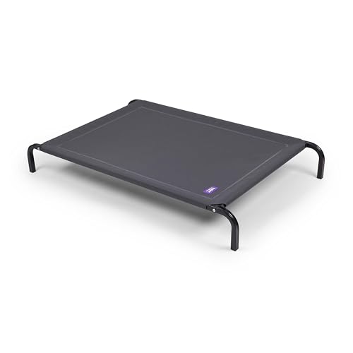 Kazoo Premium Outdoor Dog Bed Replacement Cover, Charcoal, Large