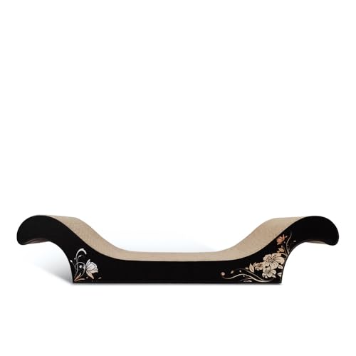 MKIFJGH猫 爪研ぎ 、爪研ぎポール、極太 縦型 、爪とぎポール 、大型猫 、麻紐 キャットタワー、 低め 猫タワー ねこのおもちゃ 、省スペース 、運動不足解消 、猫の遊び場 (ブラック)