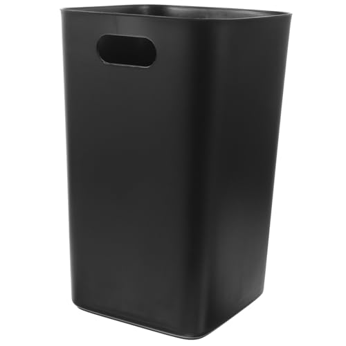 Caneca de basura negra para cocina sin tapa