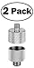Anwenk Mic Stand Adapter Combo Pack - 5/8 to 1/4 & 5/8 to 3/8 Mic Thread Screw Adapter for Microphone Stand to Tripod