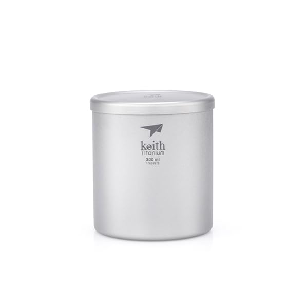 Keith Titanium Ti3302 Double Wall Mug with Lid