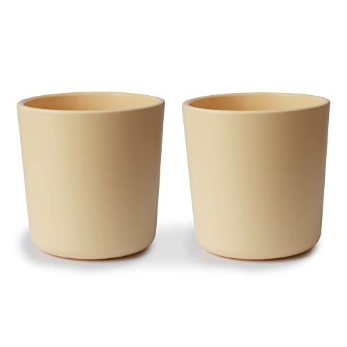 Image of mushie Dinnerware Cups For Kids | Made in Denmark, Set of 2 (Daffodil)
