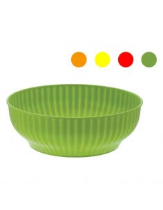 Blim IN002-D00220-000 Insalatiera a coste, Plastica, Bianco