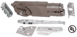 C.R. LAURENCE 21101S02 CRL Jackson Medium Duty 105 Degree Hold-Open Overhead Concealed Closer with "S" Side-Load Hardware Package