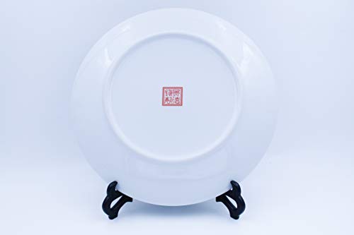 Jinde Zhen 10" Chinese Color Painted Porcelain Plate - Hundred Heirs of Joy (百子图)