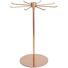 Rotating Jewellery Stand/Necklace Holder, Adjustable Retail Display Stand, Stainless Steel Bracelet Earrings Ring Storage Rack, Handbag Scarf Purse Countertop Organizers