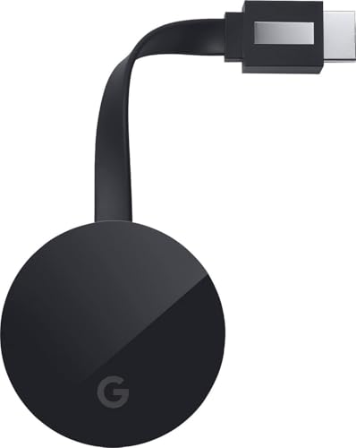 Image of Google Chromecast Ultra 4K Streaming Media Player - Black