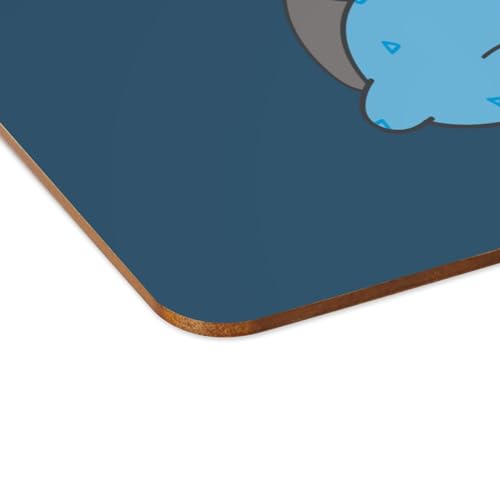 Sets de table en liège bleu lot de 4 napperons souples lavables grand format - 4