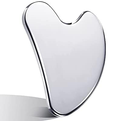 OTICA Gua Sha Tool For Face | Stainless Steel Gua Sha | Facial Tools Metal Gua Sha | Tighten Skin Care Tools | Beauty Tool For Body Eyes Neck Massager (Heart Shape)