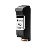 【SATURATION MÊME DES COULEURS】 Couleurs équilibrées et lignes épurées for les photos, les graphiques et le texte. Répartition fluide de l'encre sur chaque page. Cartouche d'encre 45 1645A, Compatible avec Deskjet 880c 890c 895cxi