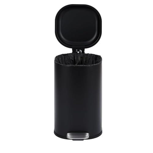Caneca de basura de acero inoxidable 30L con pedal y tapa suave