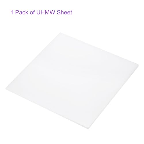 Image of DMiotech 10 x 10 x 0.15 Inch Plastic UHMW Sheets, Ultra High Molecular Weight Polyethylene, Opaque White Polyethylene Board for Automotive, Chemical, Manufacturing, DIY Home Kitchen
