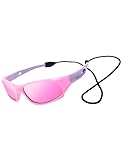 VATTER Kids Polarized Unbreakable Sports Flexible Square Sunglasses With Strap UV400 Protection for