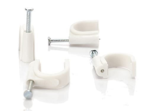 Clip para cables con clavo, grapas para cables, clips para cables de pared redonda, 5 mm 6 mm 7 mm 8 mm 9 mm 10 mm 12 mm 14 mm 16 mm 18 mm 20 mm 22 mm 25 mm acero inoxidable. (20mm 7PCS)