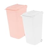 Gadpiparty 2Stücke Mini Mülleimer und Stifthalter Tragbarer Schreibtisch Organizer aus Langlebigem und Platzsparend für Büro Wohnzimmer und Schlafzimmer