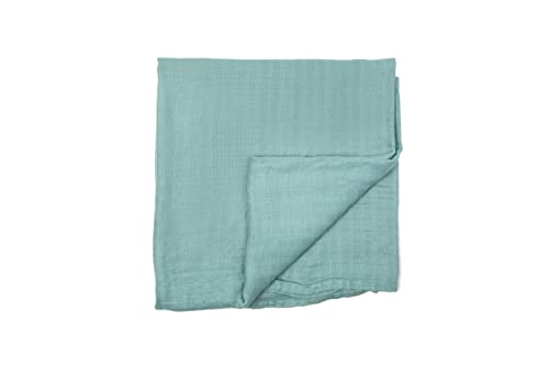 Image of Ninni Co. Baby Swaddle Blanket – 100% Viscose Bamboo Muslin Blanket – Unisex Swaddle Wrap – Soft Baby Blankets for Boys & Girls – Breathable & Skin Friendly – Newborn Blanket 47 x 47 inches (Green)