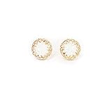 Opal Earrings White Opal Gold Filled Studs Round 8mm Handmade Ear jewelry