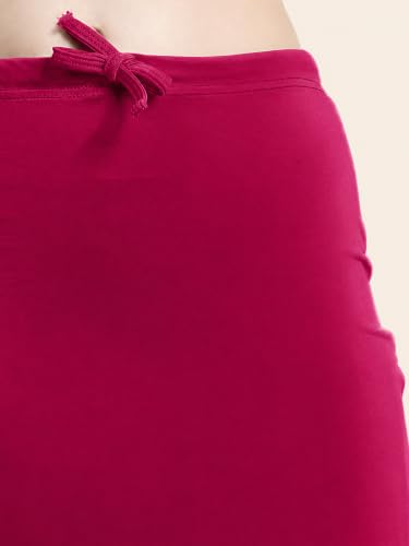 Image of Amazon Brand - Anarva Women Cotton Blended Saree Shapewear Regular Petticoat Skirt For Saree