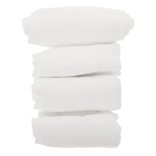 ABOOFAN 4 Braguitas Desechables de Maternidad para Posparto, Algodón Puro Blanco, Cómodas y Prácticas para Uso Durante el Período Menstrual y Postparto
