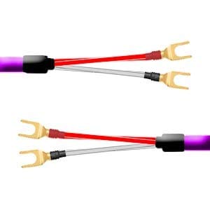 Amazon | ORB(オーブ) スピーカーケーブル [2mペア Y端子＋Y端子