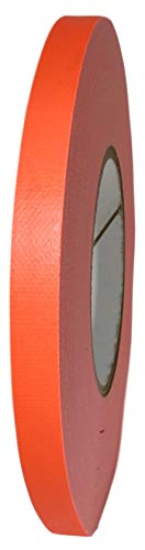 Image of GGR Supplies T.R.U. CDT-70F Superior Performance Fluorescent Duct Tape with A Natural Rubber /Synthetic Resin Adhesive. 60 Yards. (Fluorescent Orange, 1 /2 in.)