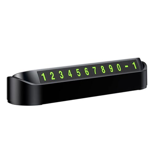 Auto Accessories Glow Car Temporary Parking Card Plate Car Dashboard Phone Number Plate Hide Phone Number Plate