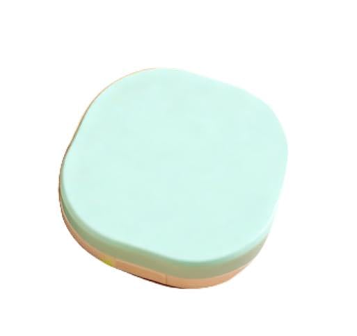 Linda capa para lentes de contato, estojo de contato colorido conveniente para viagem com espelho, mini caixa de armazenamento de lentes de contato portátil com kit de ferramentas de remoção e frasco