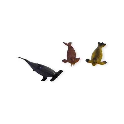 Image of Small Kids Sea & Wild Animal Toys Sets for Fun, Educational, Spark Imagination and Learning (Multi Choice Sets) (Marine Animals) 12pcs