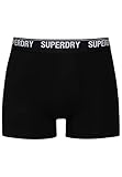Superdry Boxershorts Dreierpack Boxer Multi Triple Pack Black Olive Grey Marl Mehrfarbig, Größe:XL