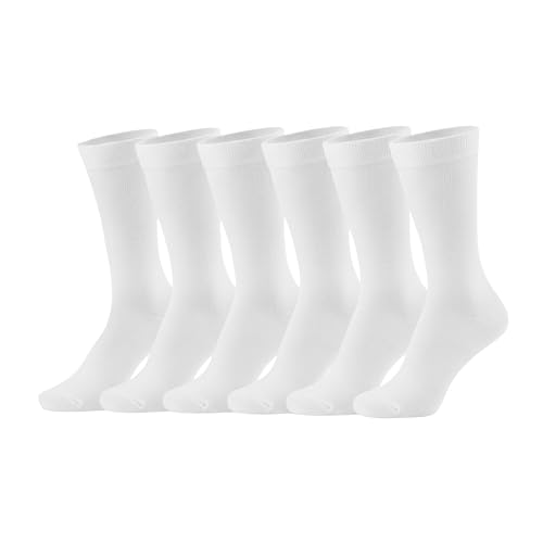Image of Tipi Toe Women's 6-Pack Funky Crew Socks | Colorful Fun Patterned Novelty Dress Socks, Sizes 9-13