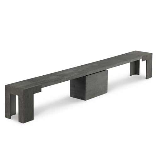 Transformer Table - Extendable Dining Bench, Solid Wood Expandable Seating