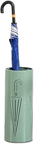 Rangement parapluie en fer de prestige coloris vert d'encre pour entrée chic