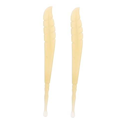 HAKIDZEL 2pcs Gentle Silicone Ear Spoon for Removal Cleaning Safe Soft Scoop Tool Portable Ear Cleaner for Travel Home Office