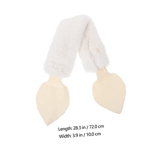 Cute Plush Scarf for Boys and Girls Thick Fleece Neck Warmer Winter Scarf for Boys and Girls Soft and Warm Outdoor Accessory3