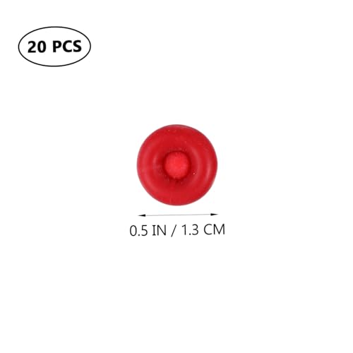 20 piezas tapas de sellado para masilla roja miniatura 2