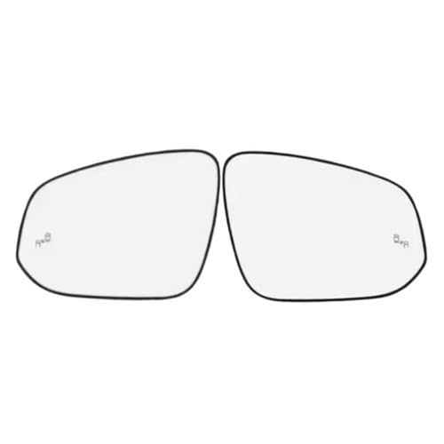Verre de rétroviseur chauffant avec témoin d'angle mort pour Toyota Wildlander et Venza