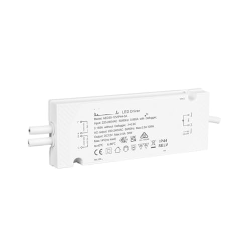 Miroir de salle de bains connecté alimentation 12V 30W et relais intégré discret