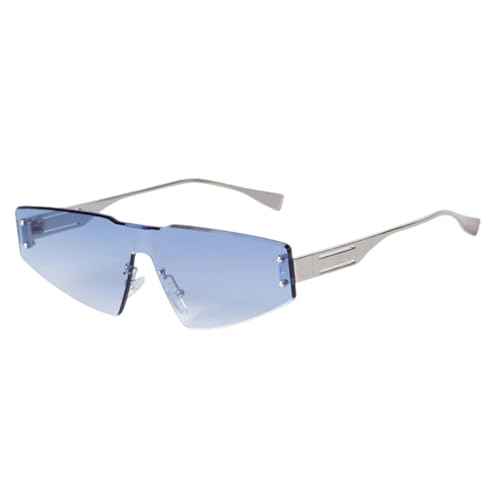 Lunettes de soleil œil de chat à rivets fins et verres compacts