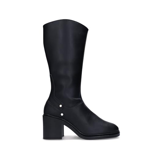 Noir Betia Black : la bottine élégante en cuir pour femme