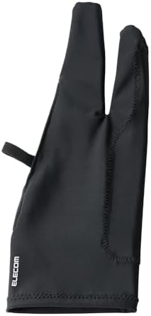 （13:30時点） エレコム ペンタブレット グローブ 2本指 手袋 Lサイズ 誤動作防止機能付 左利き・右利き両対応 洗濯可 ブラック TB-GV4L